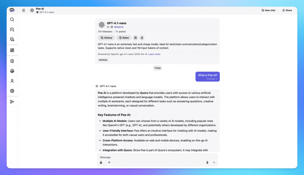What is Poe AI Chat?