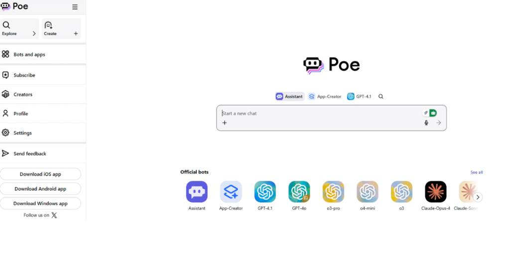 Poe AI offers seamless access to top-tier AI models like GPT-4, Claude, and Gemini through a single, synced interface for fast, flexible conversations.