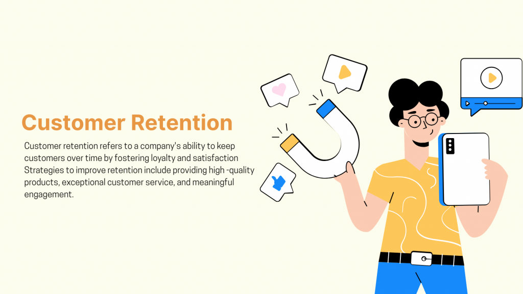 Customer retention means keeping your customers coming back over time