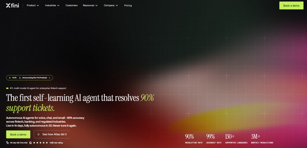 Fini homepage