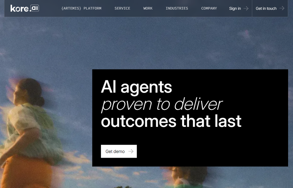 Kore ai home page