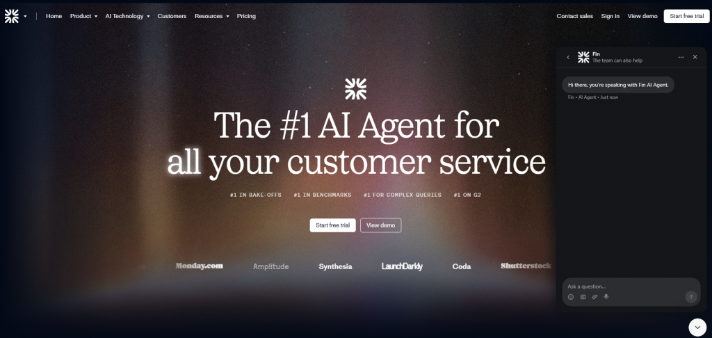 Intercom is a leader in customer communication with chat widget
