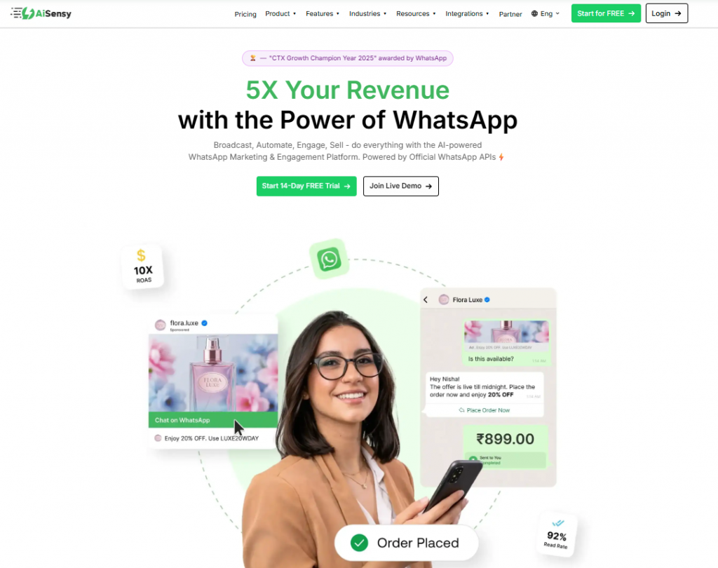 AiSensy home page1