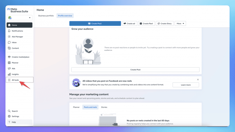 Access Meta Business Suite