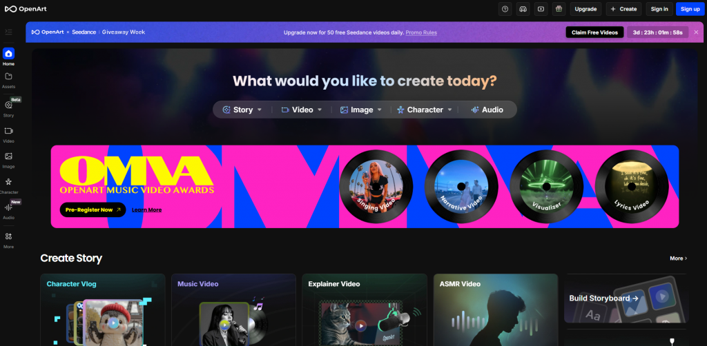 Open Art is a AI art generator for small businesses and creators