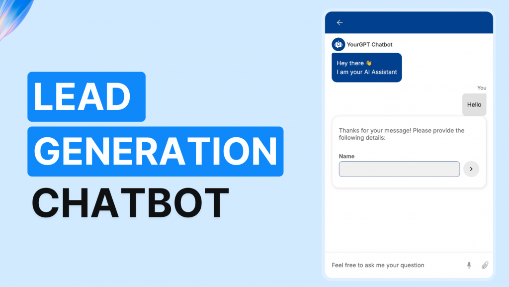 Lead Generation YourGPT AI Chatbot