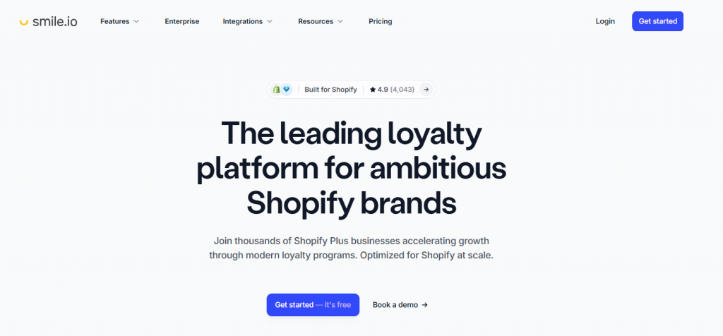 Smile.io significantly improves customer retention and lifetime value.