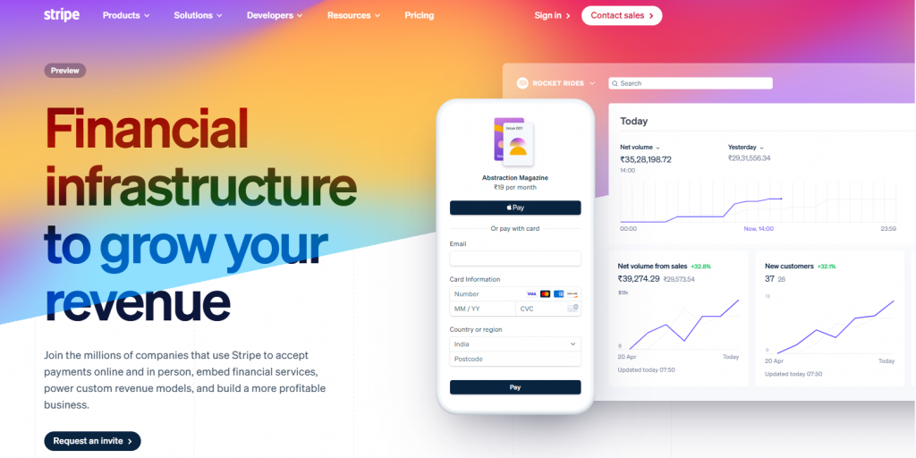 Stripe is a powerful payment processing platform that integrates seamlessly with Shopify stores to handle online transactions.