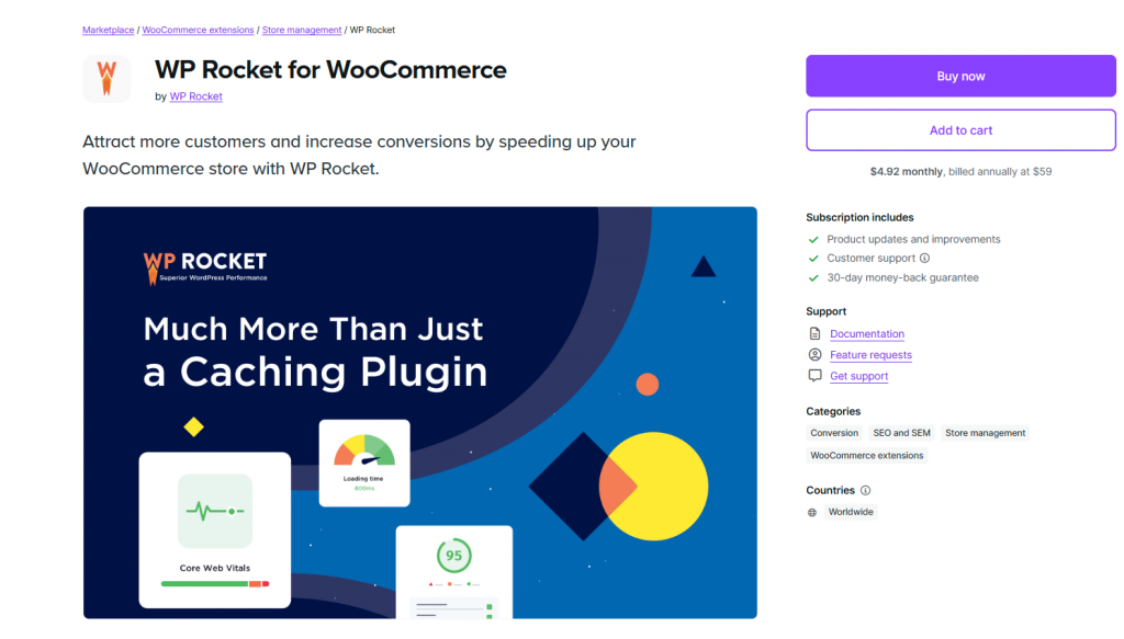 WPRocket for Woocommerce
