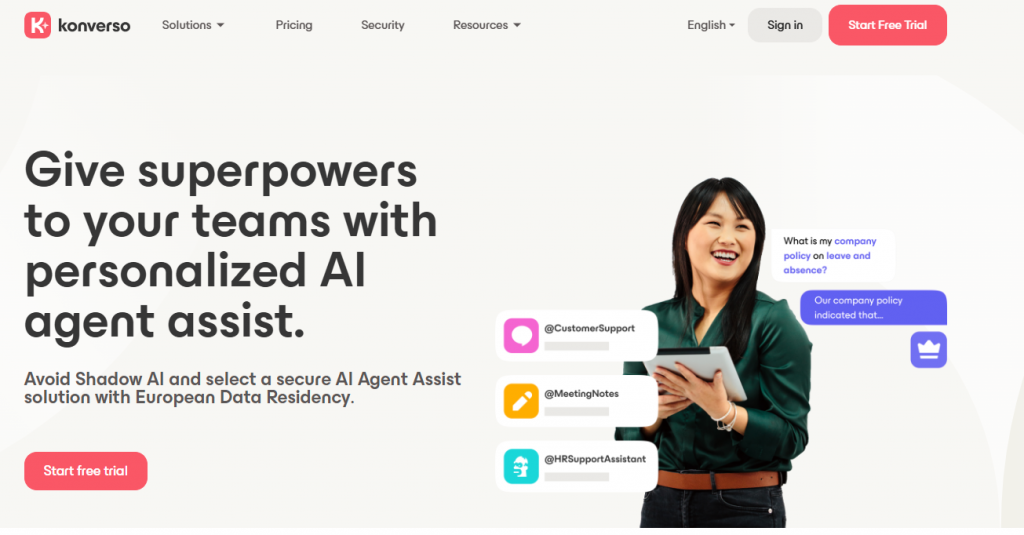 Konverso.ai is an AI-powered IT service management