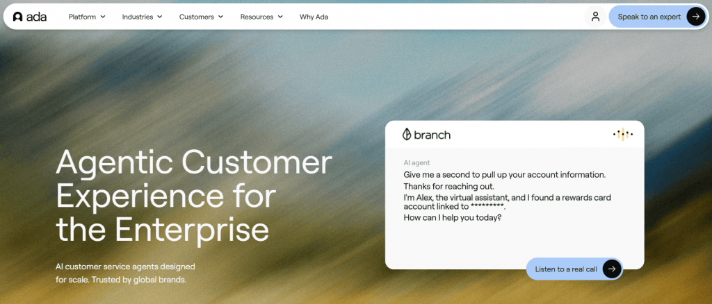 Ada home page