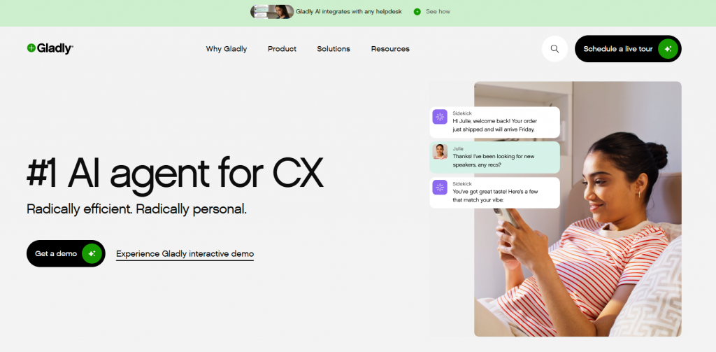 Gladly keeps every interaction across all channels organized under a single, lifelong customer conversation.