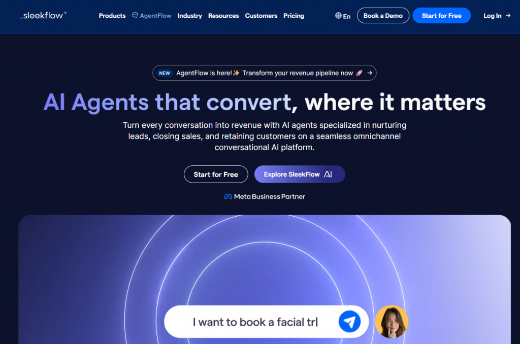 Sleekflow is an Omni-Channel Social Engagement Platform that helps companies and users manage communication channels like WhatsApp, Facebook Messenger, WeChat, Line, and Instagram. 