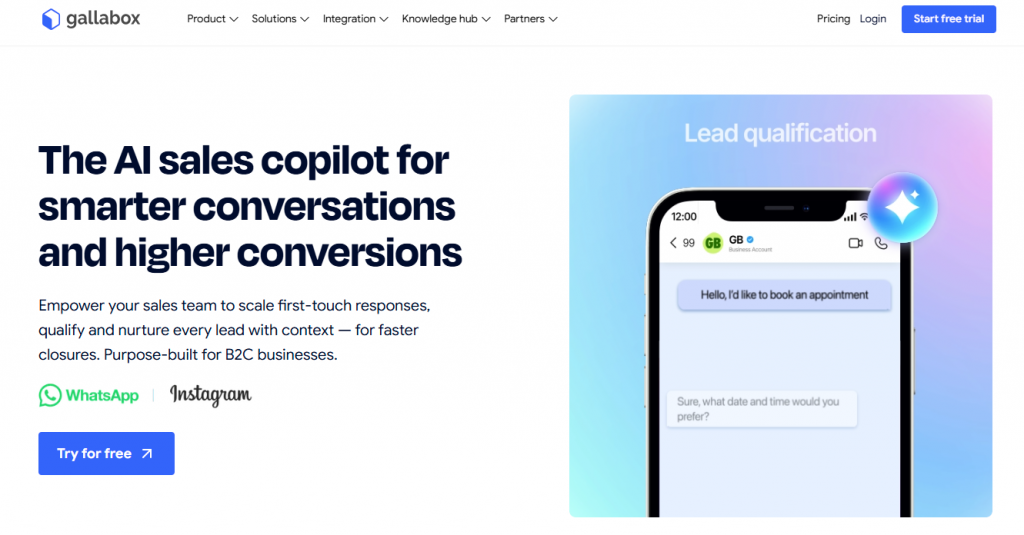 Gallabox provides innovative features that streamline our WhatsApp follow-ups, including sequencing, bots, and Click-to-WhatsApp (CTWA) capabilities
