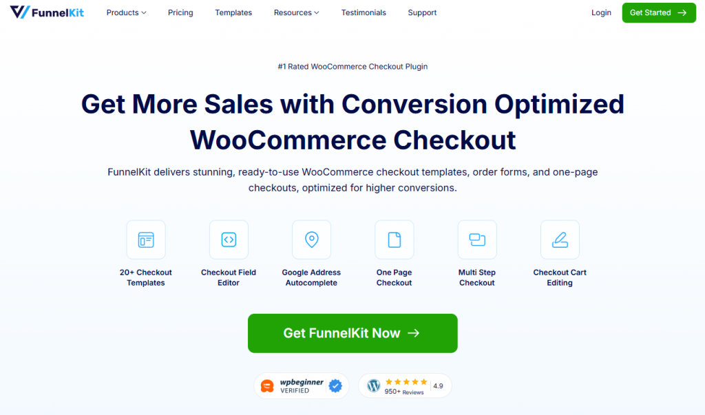 FunnelKit rebuilds the WooCommerce checkout experience from the ground up with a focus on reducing friction and increasing order values.