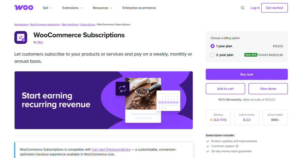 WooCommerce Subscriptions transforms your store from relying solely on one-time purchases to building predictable recurring revenue.