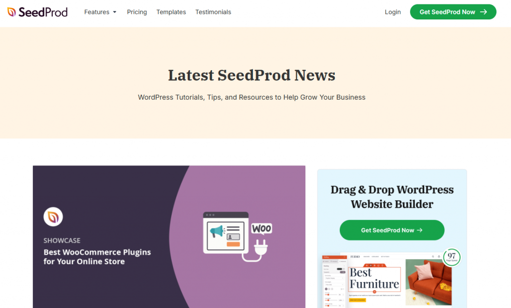 SeedProd is a drag-and-drop page builder designed to create professional landing pages, product pages, and sales funnels for WooCommerce without any coding knowledge.