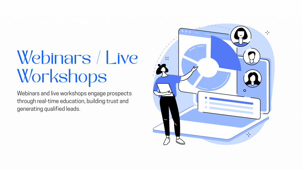 Webinars / live workshops