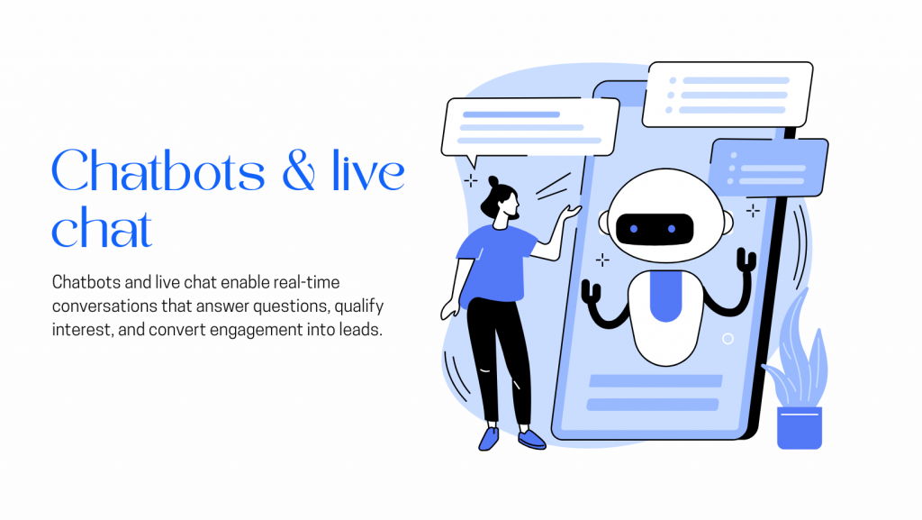 Chatbots & live chat