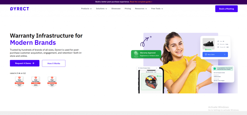 Dyrect dashboard image