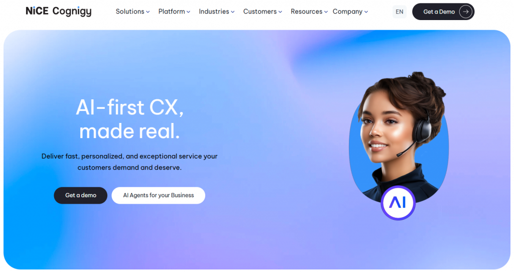 Cognigy Home Page