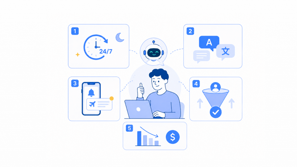 Benefits of AI Travel Chatbots