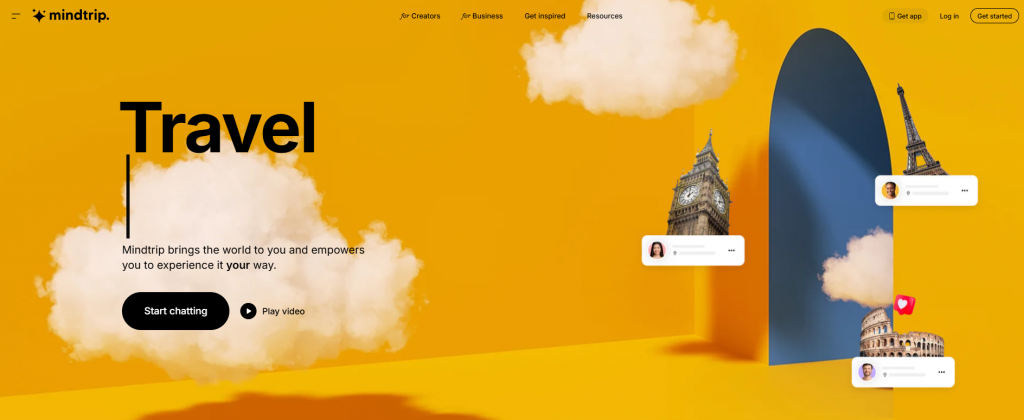 Mindtrip Home Page