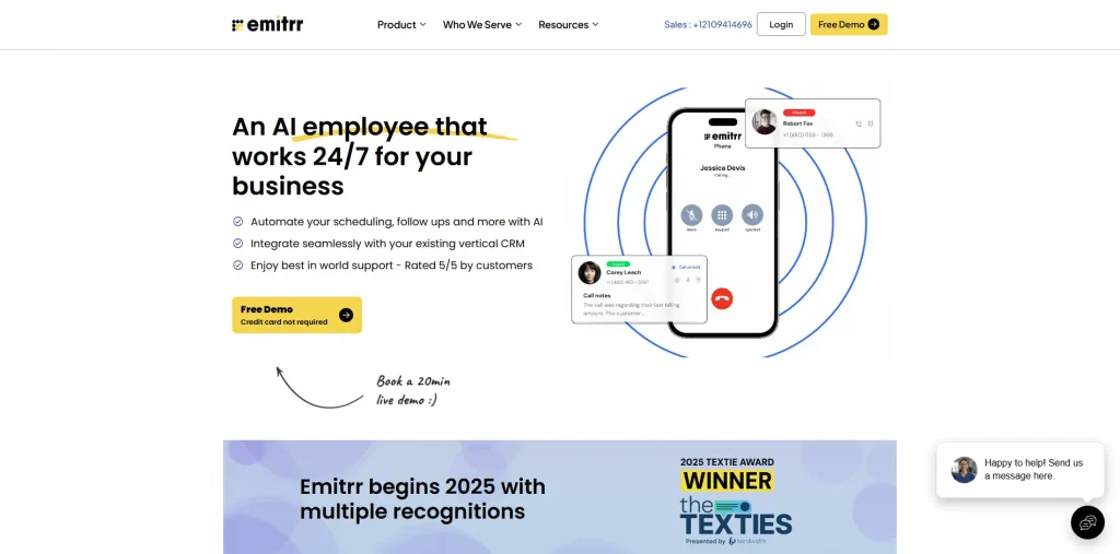Emitrr home page