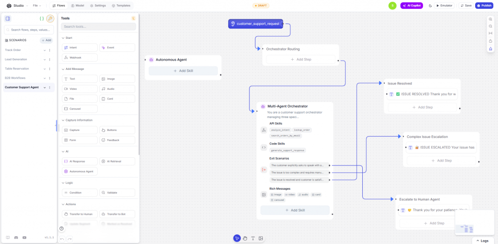 YourGPT ai studio page