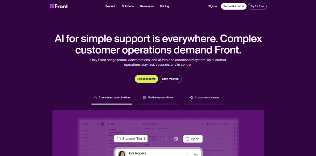 Home Page of Front
