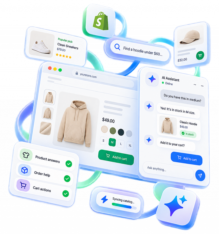 Shopify AI chatbot customer support