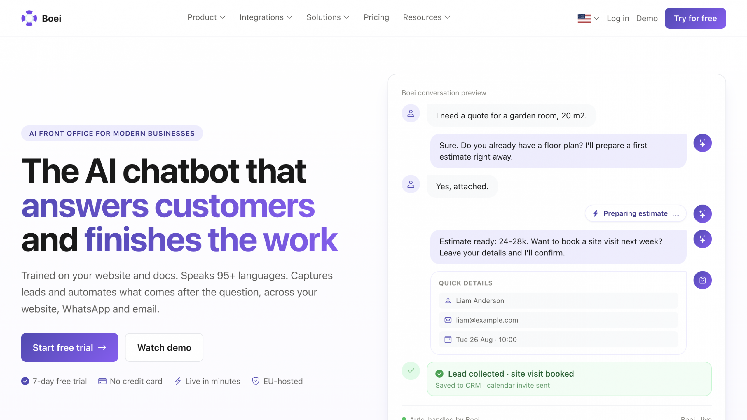 Boei home page