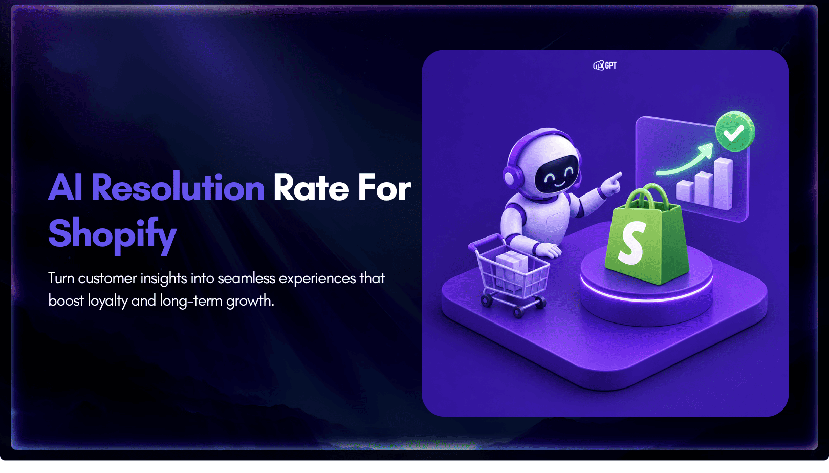 What is a good AI resolution rate for Shopify?