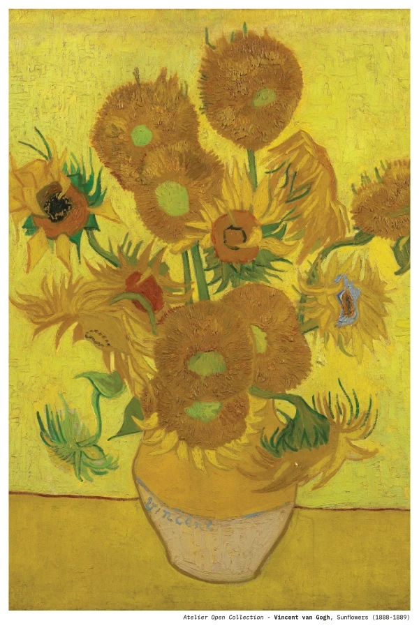 Sunflowers print preview