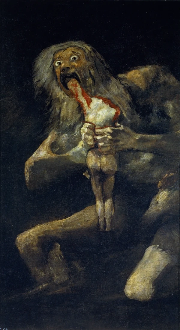 Saturn by Francisco Goya