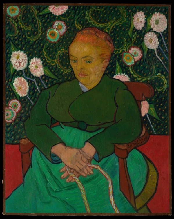 La Berceuse (portrait of Augustine Roulin) by Vincent van Gogh