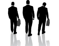 three walking away
