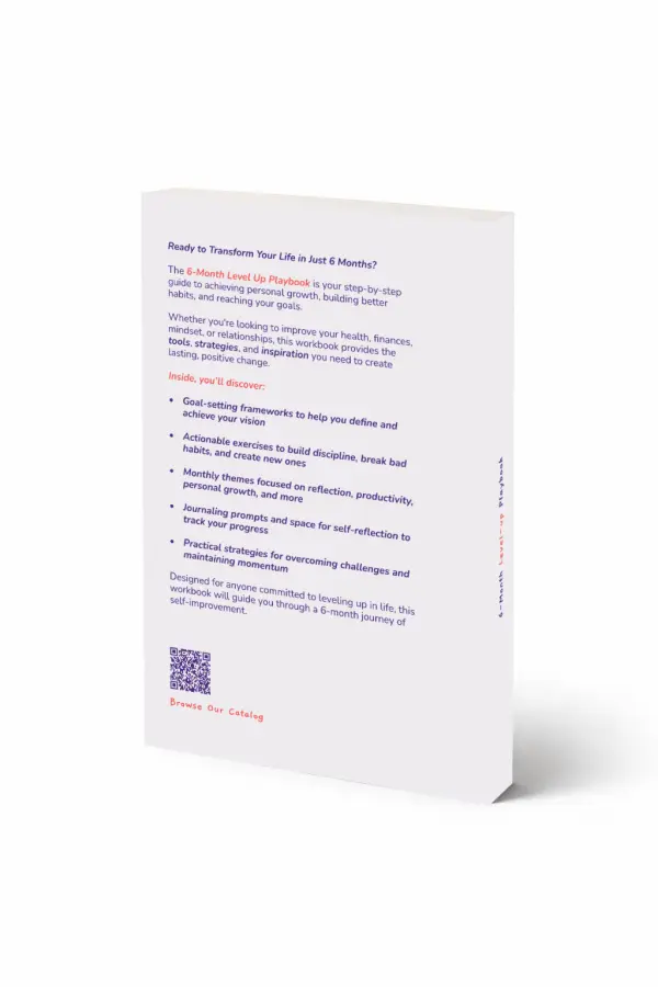 6-Month Level-up Playbook — Back cover
