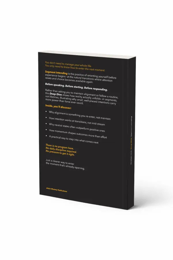 Abraham Hicks Process: Segment Intending — Back cover