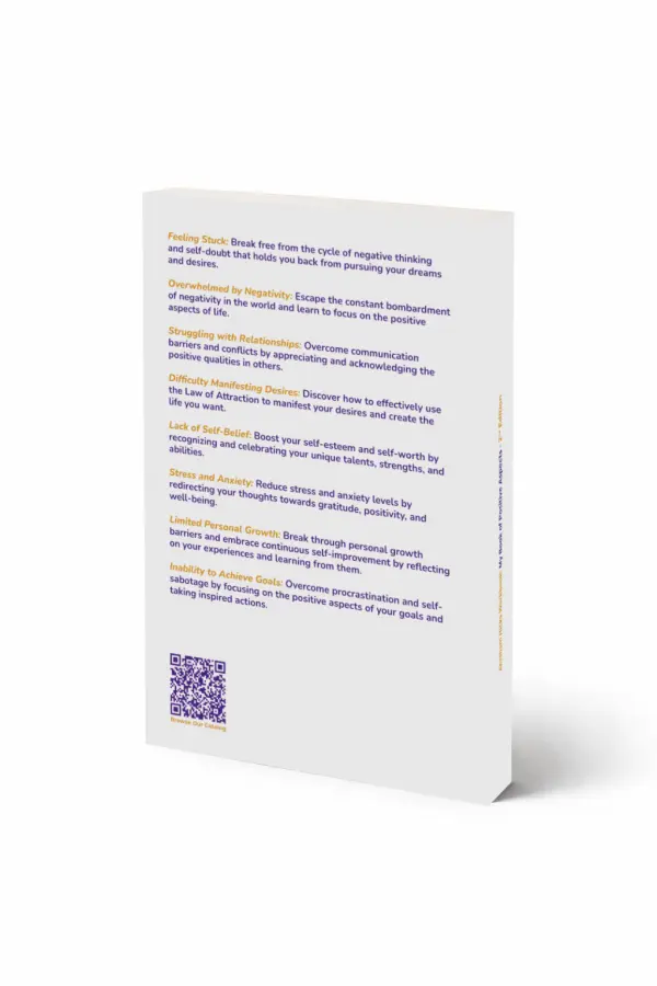 My Book of Positive Aspects — Back cover