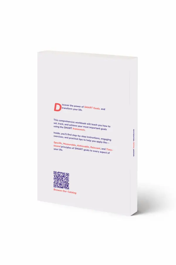 SMART Goals Workbook — Back cover