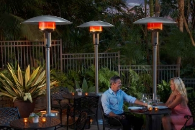gas patio heater umbrella Electric Outdoor Heaters for Electric Only Waterproof Infrared for Patio, Commercial and Residential The large four piece aluminum reflector projects 46 Natural Gas Hiland Az Patio