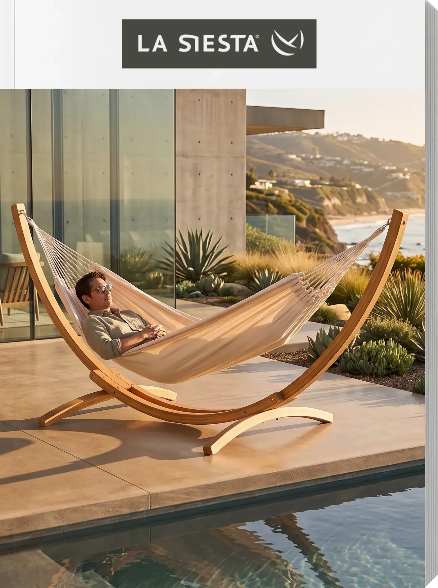 La Siesta Cumbia King Size Organic Outdoor Hammock Chair | AuthenTEAK
