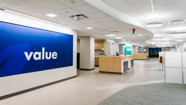 This modern, beautifully designed space enhances patients’ visits and brings multiple service lines into one location.