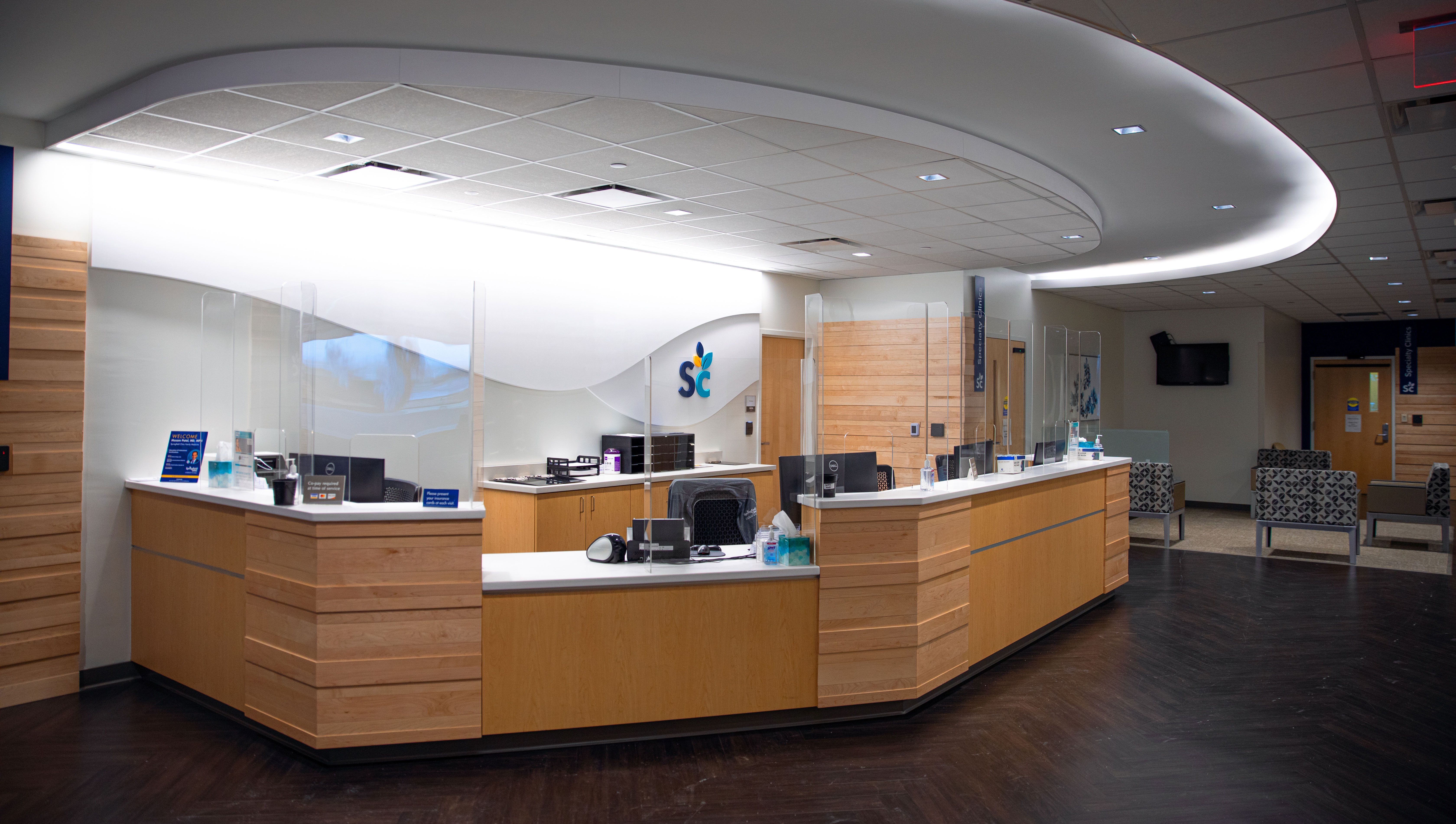 Renovated in early 2022, patients can expect clean waiting areas in this bright new space.
