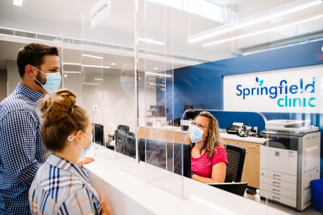 Springfield Clinic Wabash check-in desk