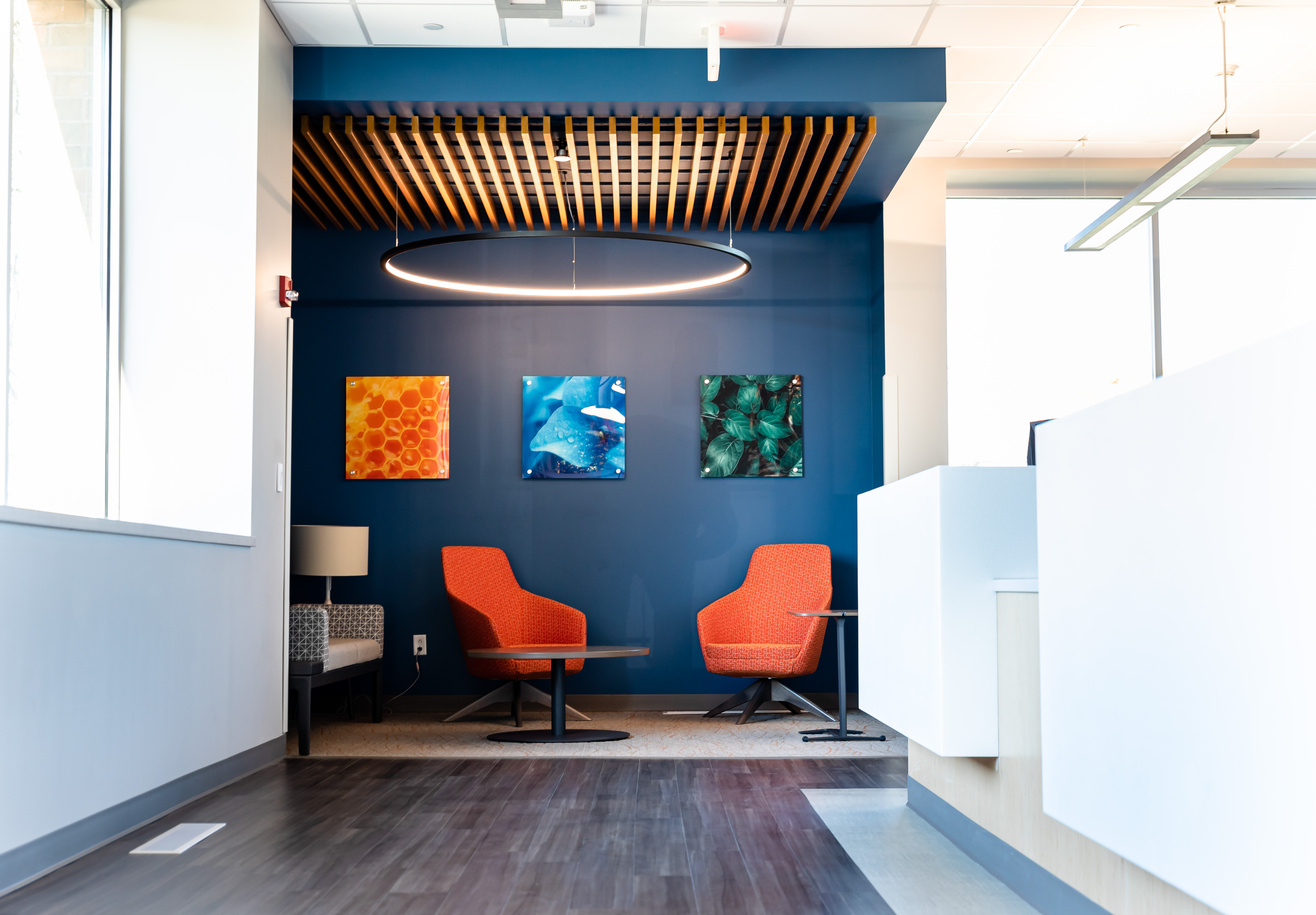 Springfield Clinic Dermatology-Monroe patient waiting area.