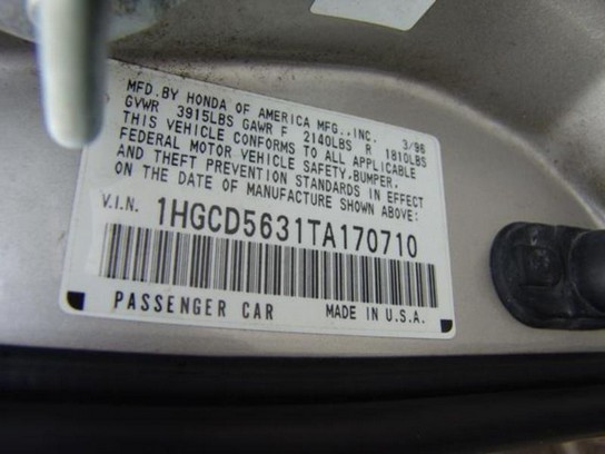 Florida Fine Cars - Used HONDA ACCORD 1996 MIAMI LX (4