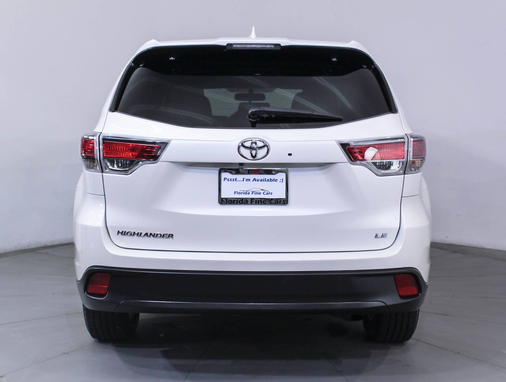 Florida Fine Cars - Used TOYOTA HIGHLANDER 2016 HOLLYWOOD Le Plus