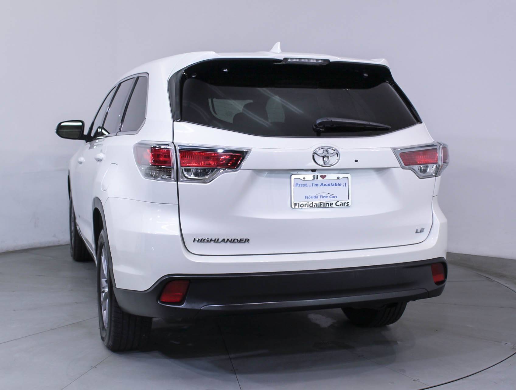 Florida Fine Cars - Used TOYOTA HIGHLANDER 2016 HOLLYWOOD Le Plus